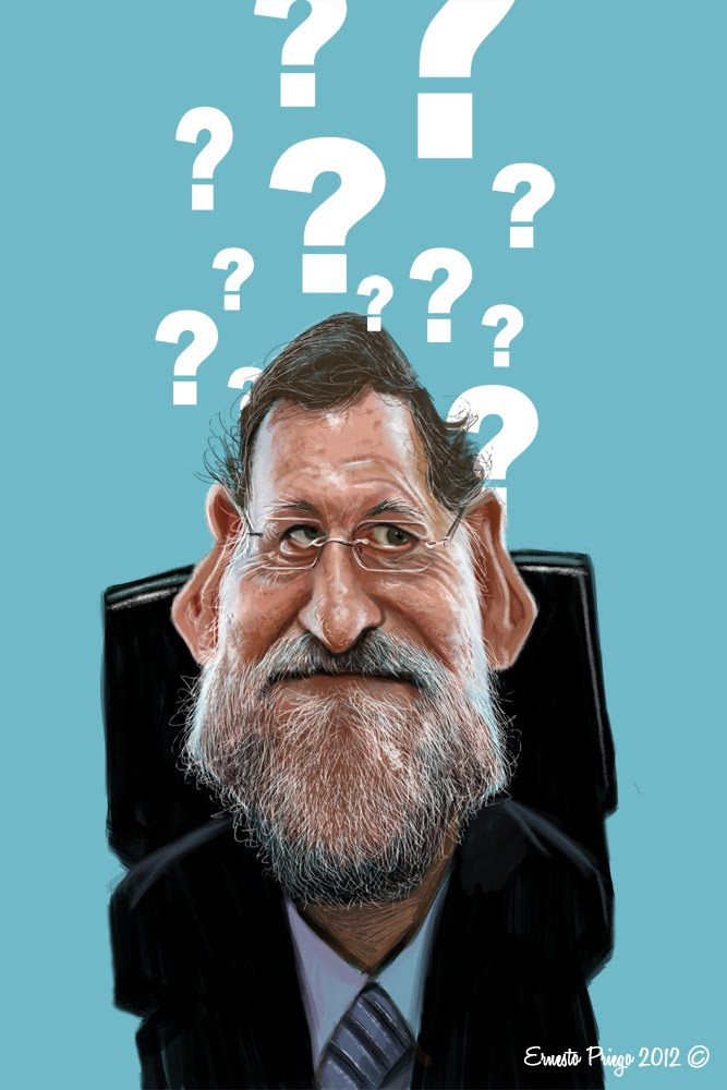 Caricatura de Mariano Rajoy
