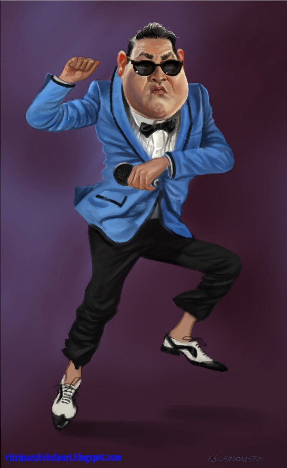 Caricatura de PSY (Gangnam Style)