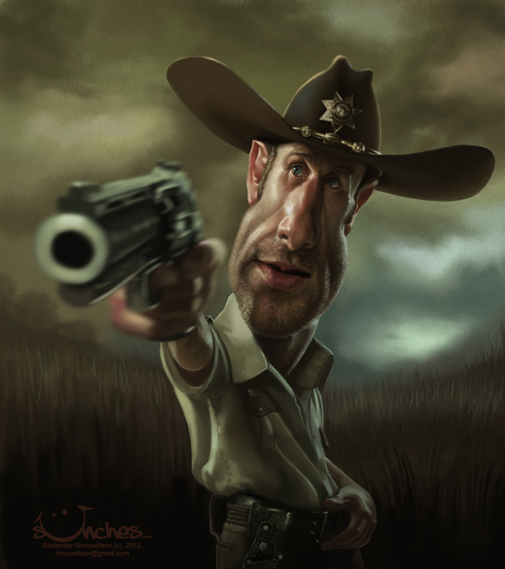 Caricatura de Rick Grimes (The Walking Dead)