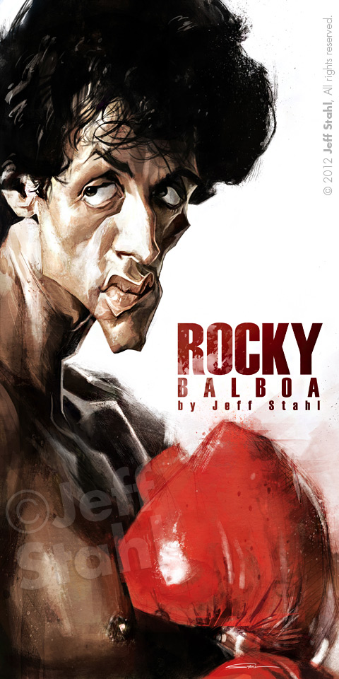 Caricatura de Rocky Balboa