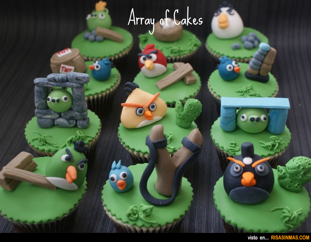 Cupcakes originales: Angry Birds