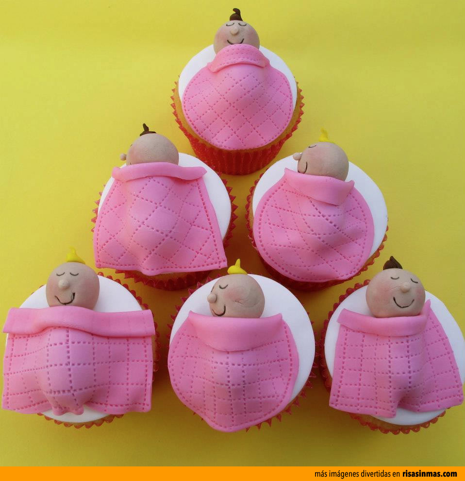 Cupcakes originales: Bebés dormidos