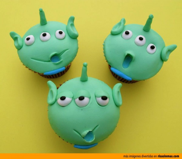 Cupcakes originales: Hombrecillos verdes (Aliens de Toy Story)