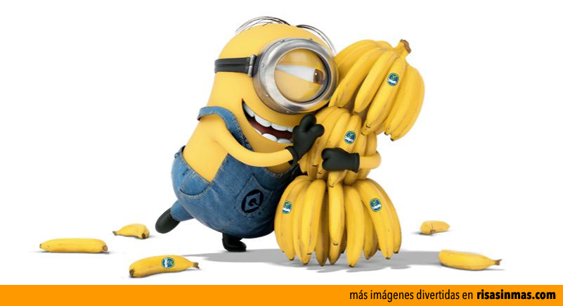 Los Minions y su amor por las bananas