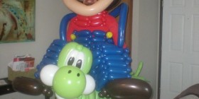 Mario Bros hecho con globos