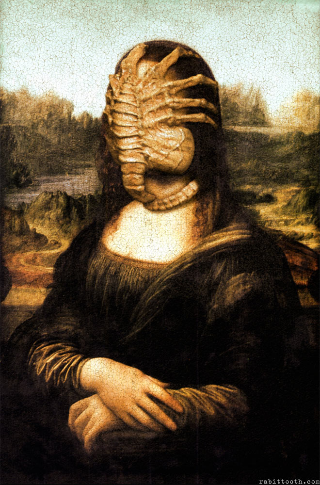 Versiones divertidas de La Mona Lisa: Alien