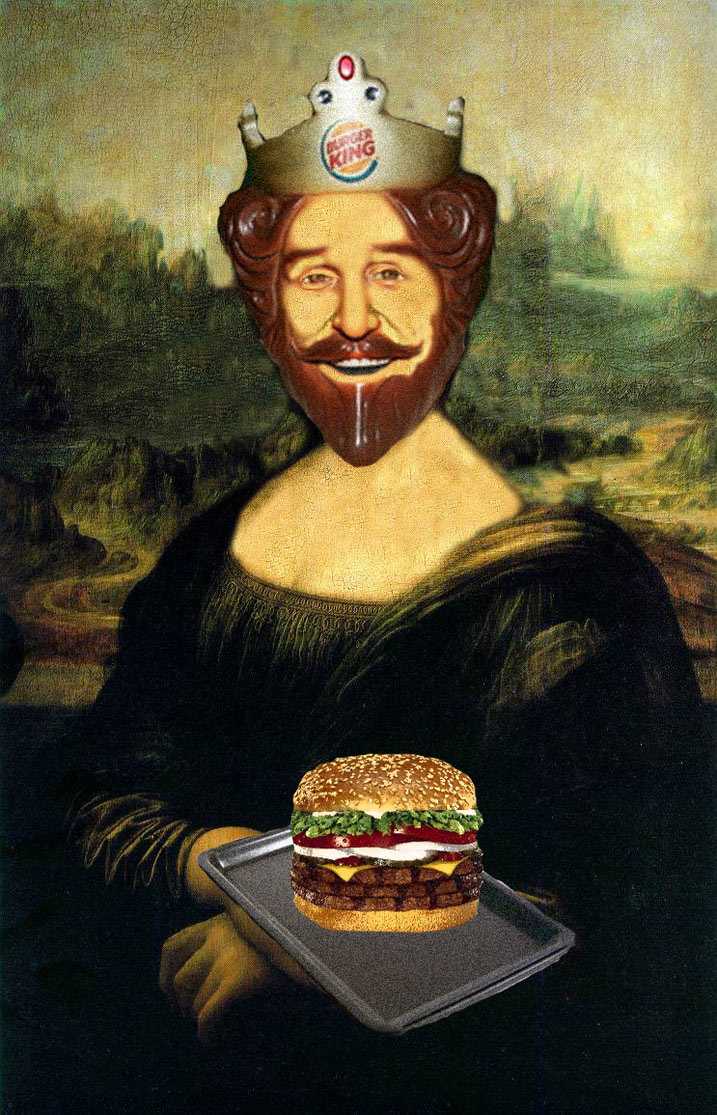 Versiones divertidas de La Mona Lisa: Burger King