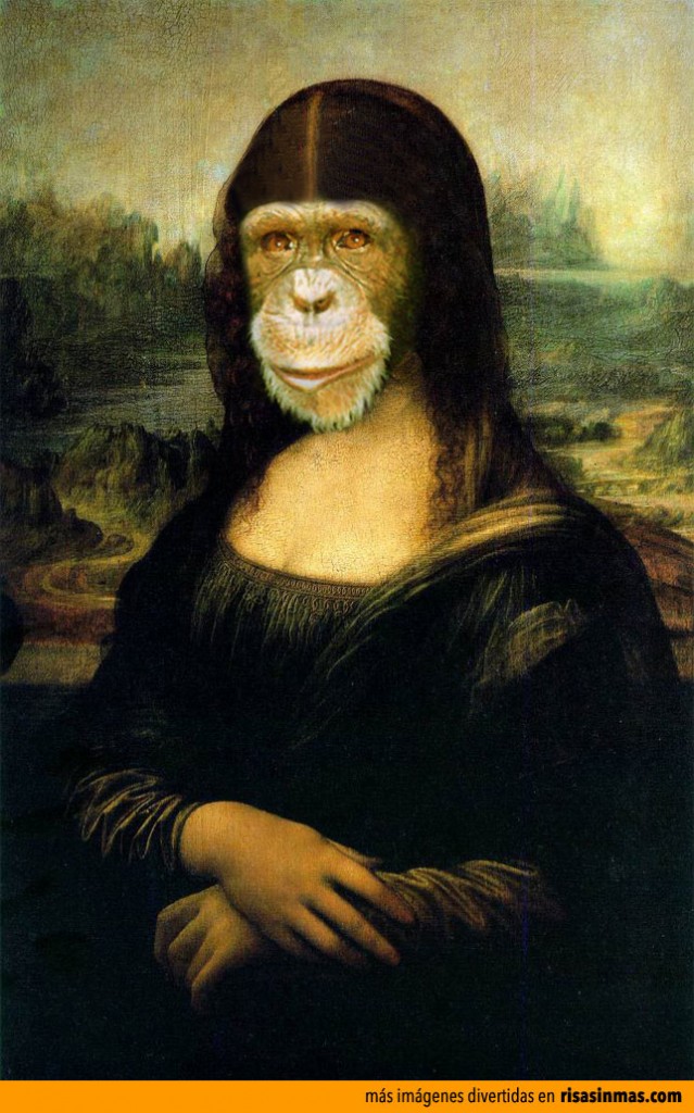 Versiones divertidas de La Mona Lisa: Chimpance