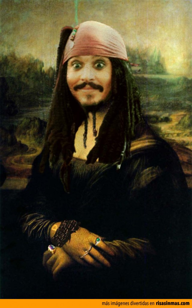 Versiones divertidas de La Mona Lisa: Jack Sparrow