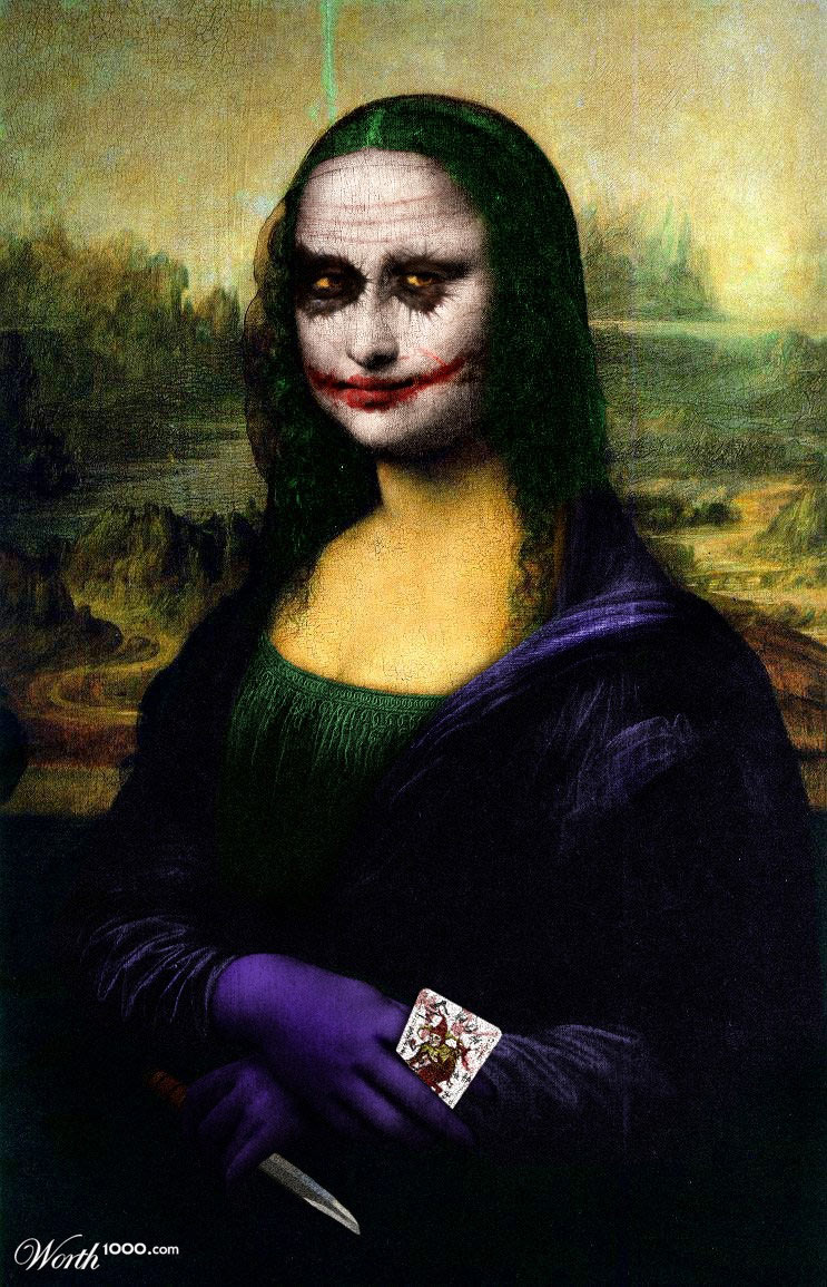 Versiones divertidas de La Mona Lisa: Joker