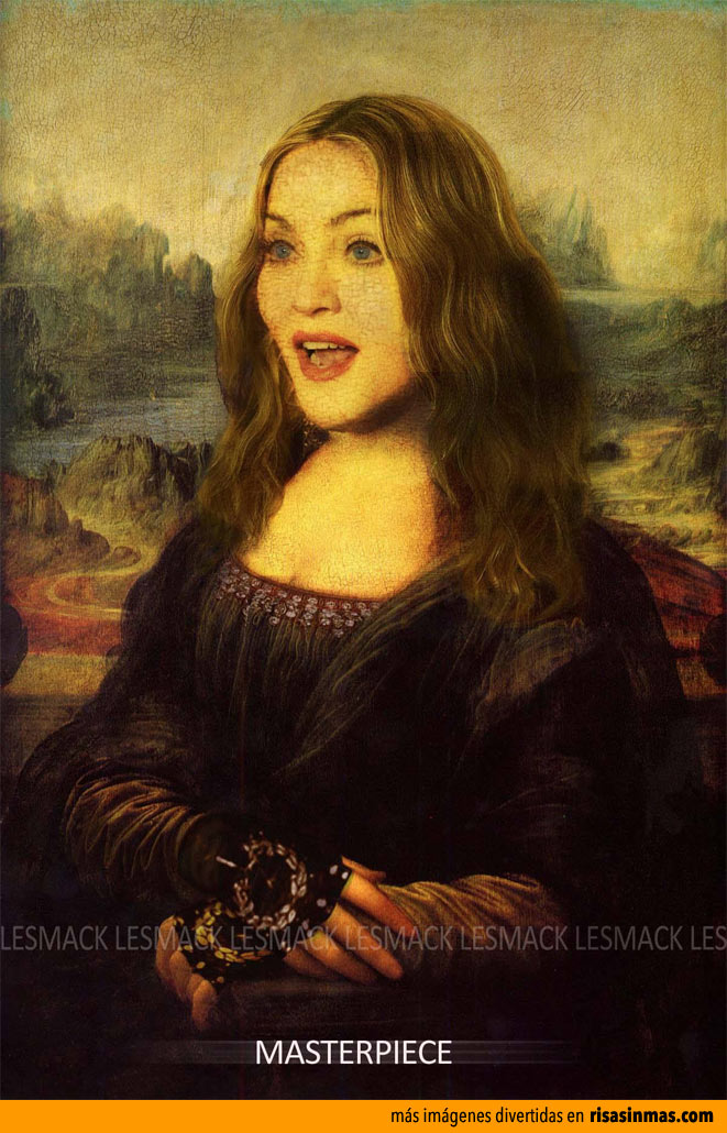 Versiones divertidas de La Mona Lisa: Madonna