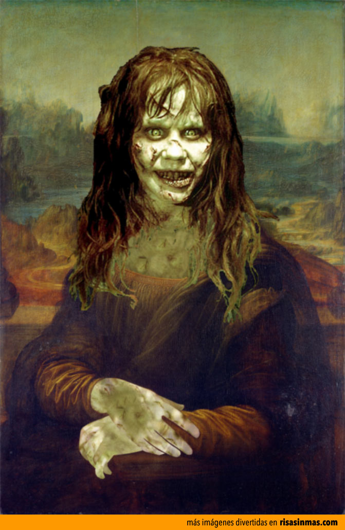 Versiones divertidas de La Mona Lisa: Megan de El exorcista
