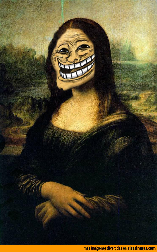 Versiones divertidas de La Mona Lisa: Troll Face