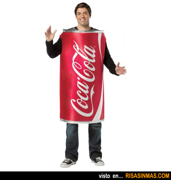 Disfraces originales: Lata de Coca-Cola