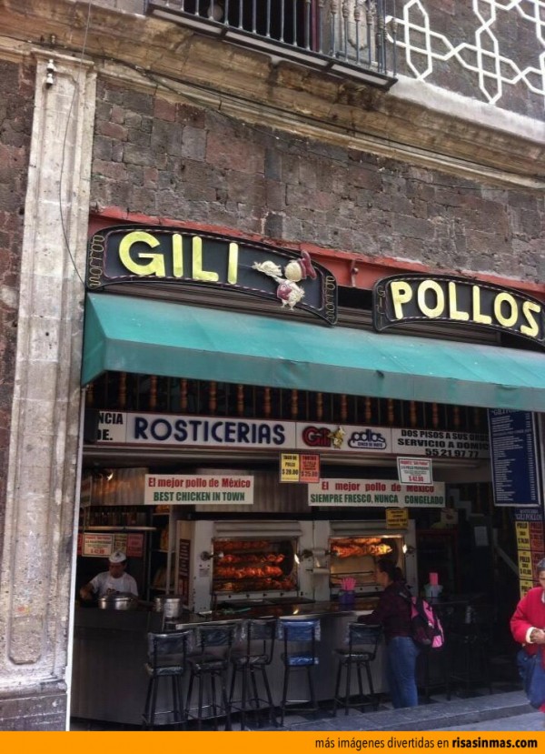 Negocio con nombre terrible: Gili Pollos