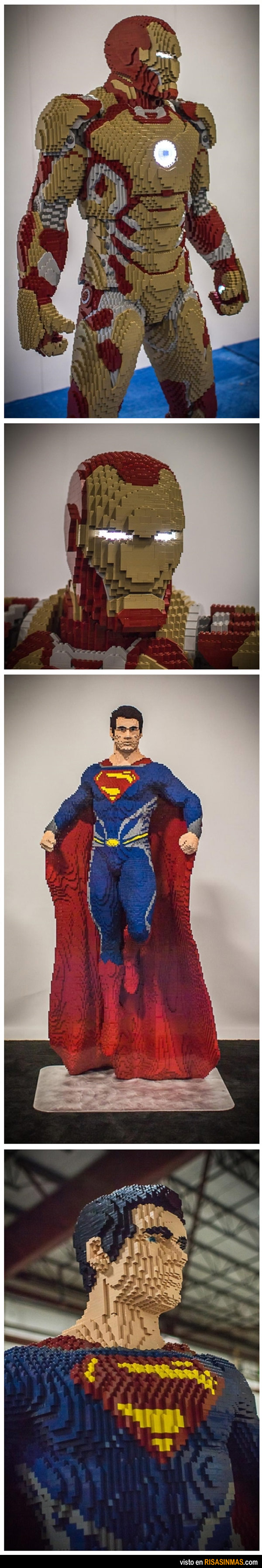 Ironman y Superman con Lego