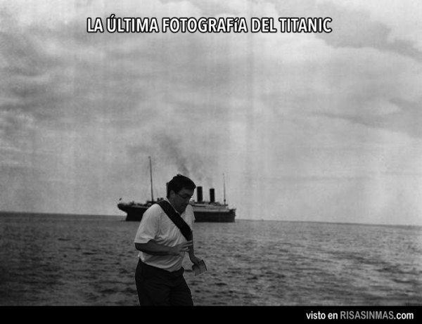 La última fotografía del Titanic