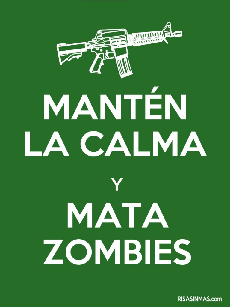 Mantén la calma y mata zombies
