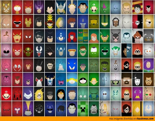 ¿Cuántos superhéroes puedes identificar?