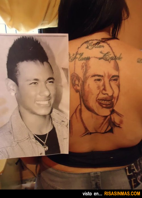 Tatuajes horribles: Neymar