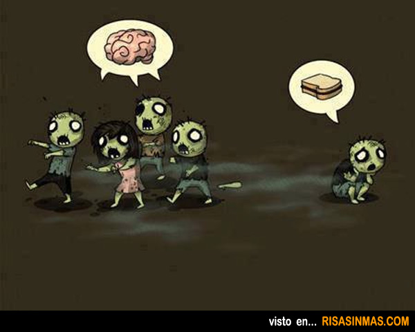 Zombies con distinto gusto culinario