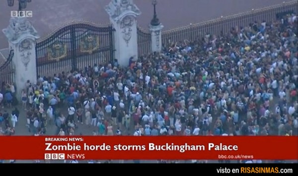 Horda de zombies en Buckingham Palace