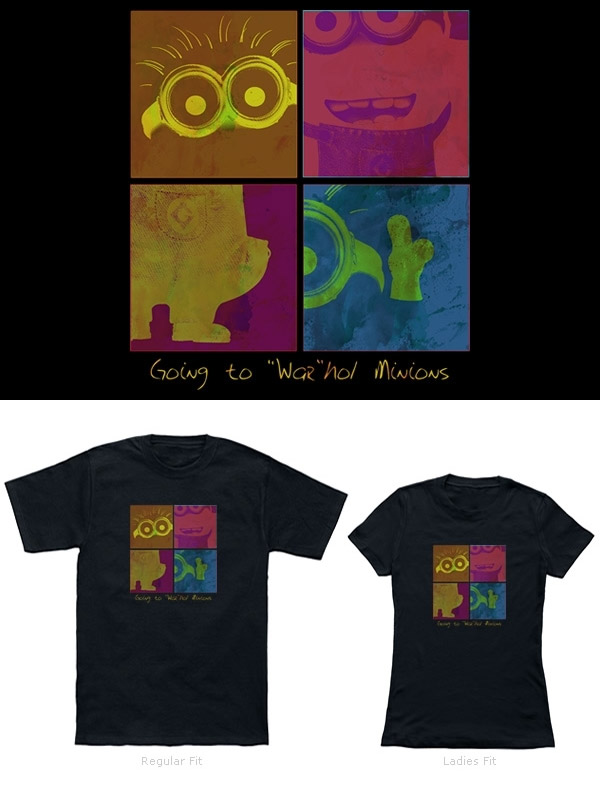 Camisetas Minions: estilo Andy Warhol