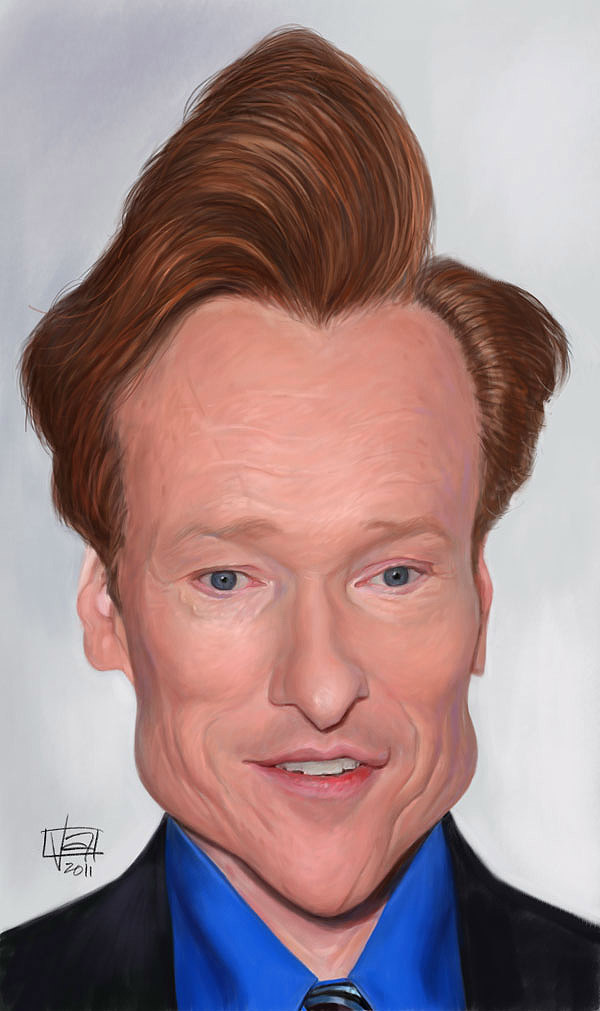 Caricatura de Conan O'Brien