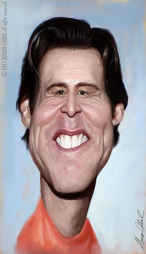 Caricatura de Jim Carrey