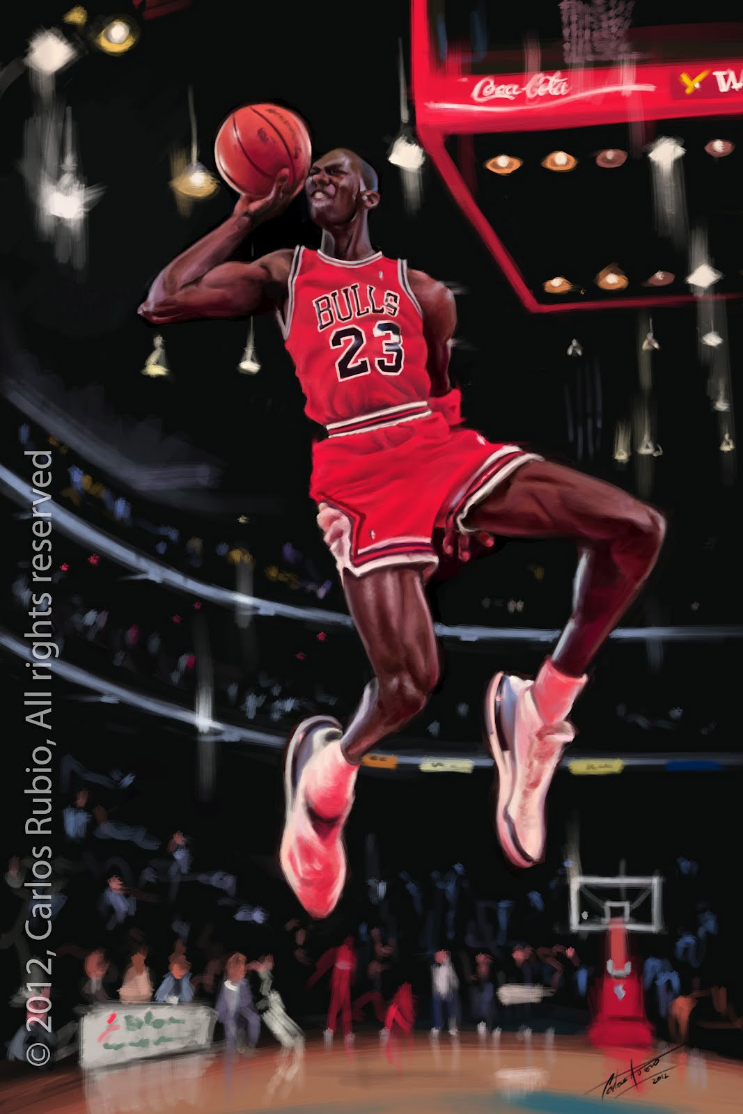 Caricatura de Michael Jordan