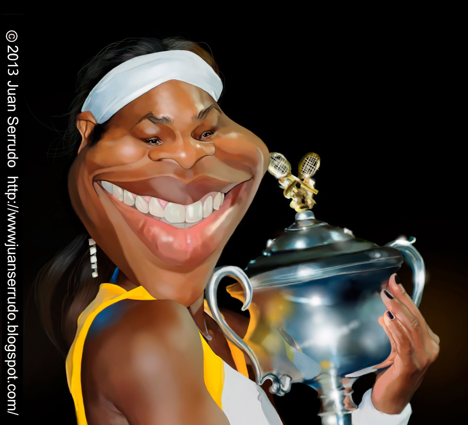 Caricatura de Serena Williams