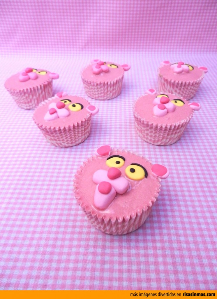 Cupcakes originales: La Pantera Rosa