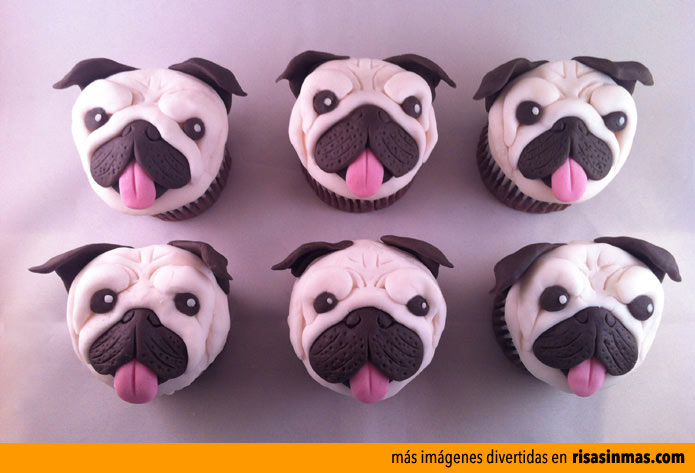 Cupcakes originales: Pugs