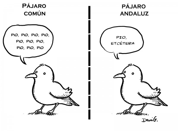 Diferencias entre un pájaro normal y un pájaro andaluz