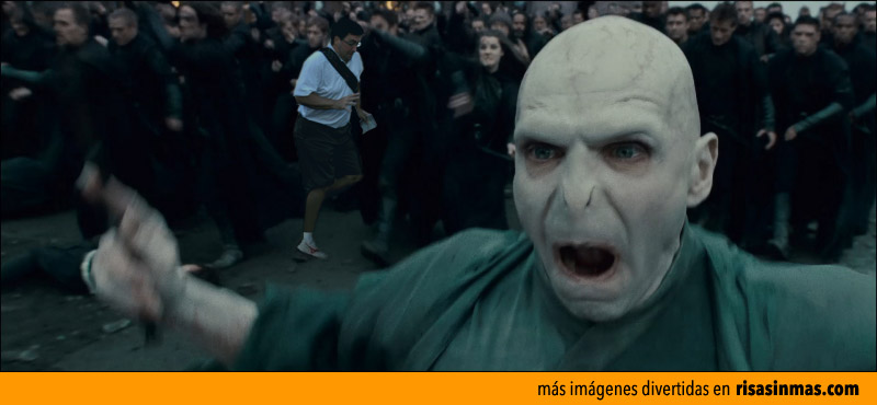 El arruina fotos también aparece en Harry Potter
