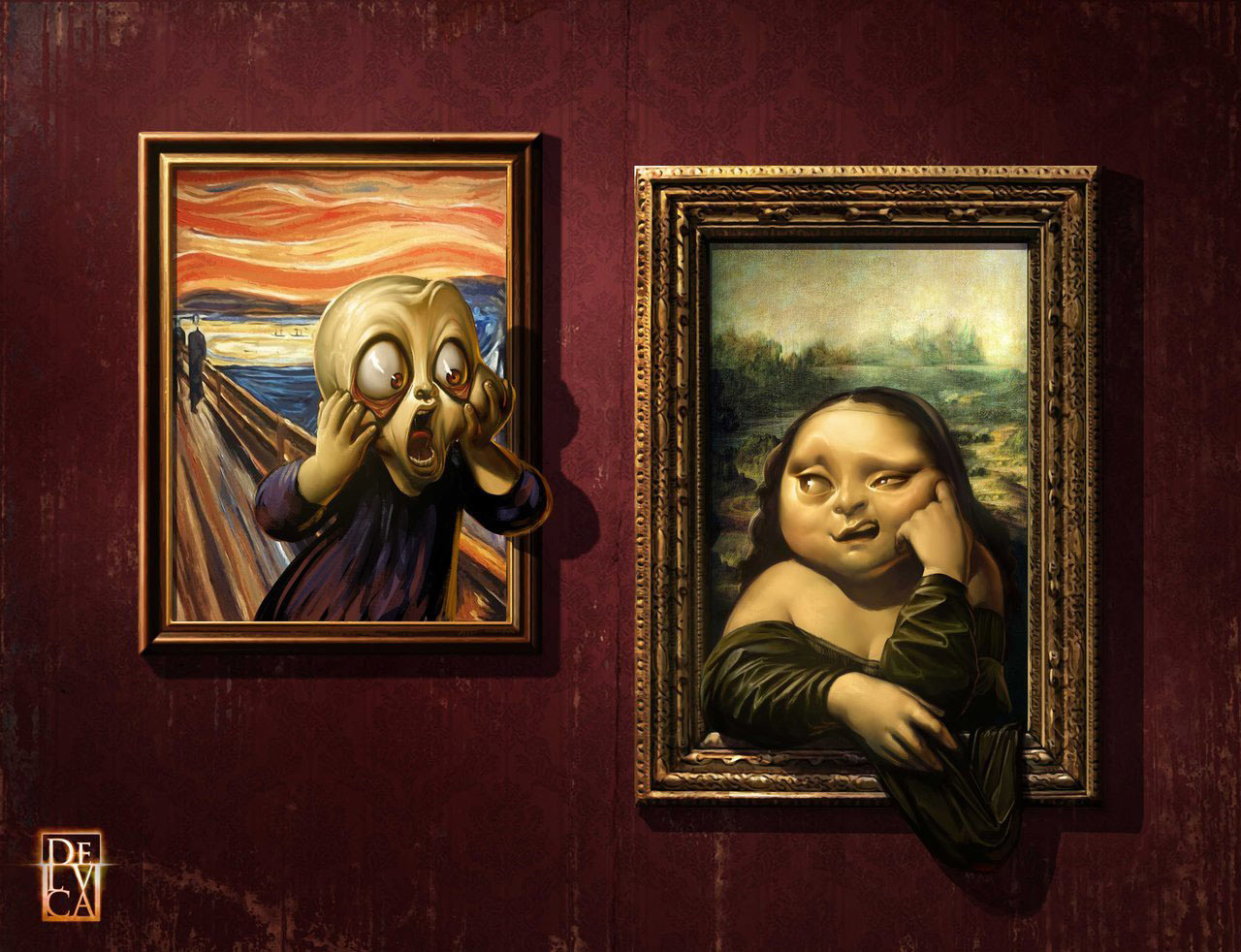 El grito y La Mona Lisa