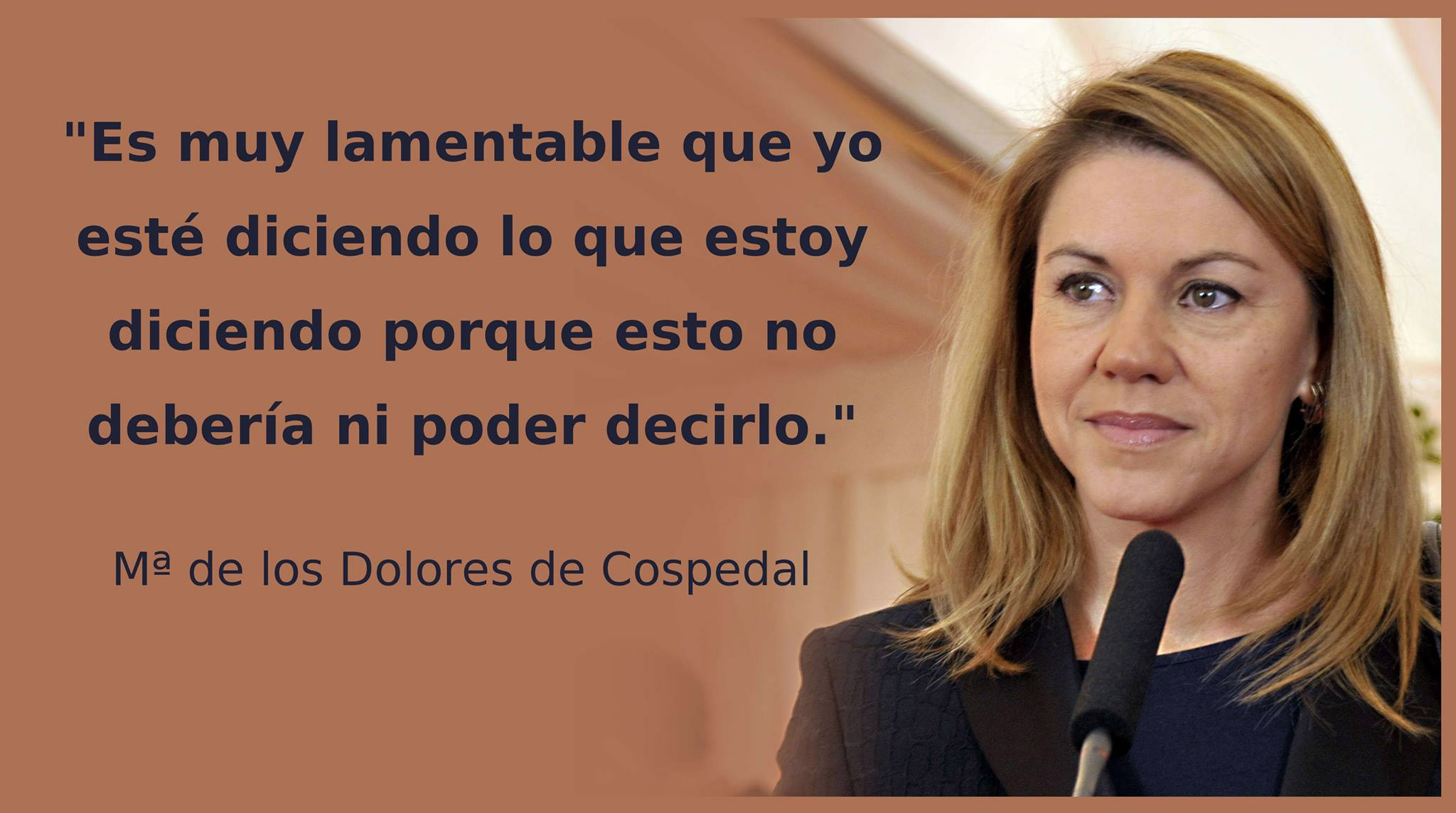Frases de política: María Dolores de Cospedal