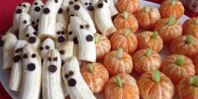 Frutas de postre para Halloween