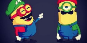 Mario y Luigi Bros como Minions