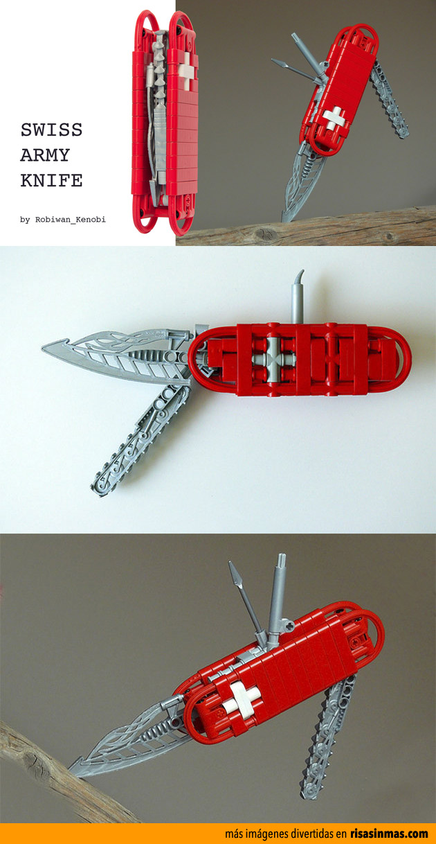 Navaja suiza hecha con LEGO