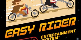 Pósters de cine como si fueran videojuegos de 8 bits: Easy Rider