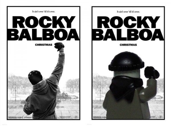 Pósters de cine hechos con LEGO: Rocky Balboa