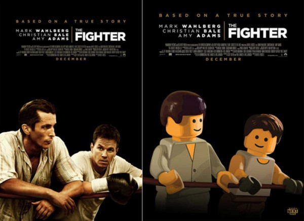 Pósters de cine hechos con LEGO: The Fighter