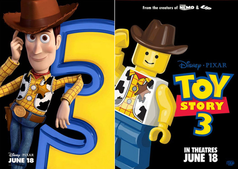 Pósters de cine hechos con LEGO: Toy Story 3