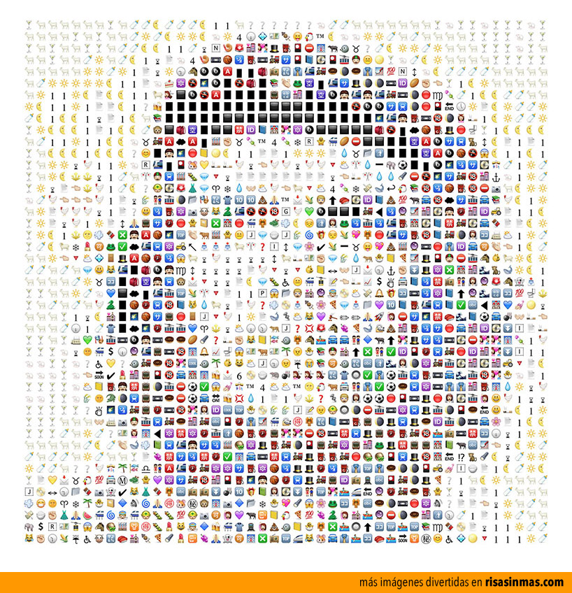 Retrato del Che Guevara hecho con iconos