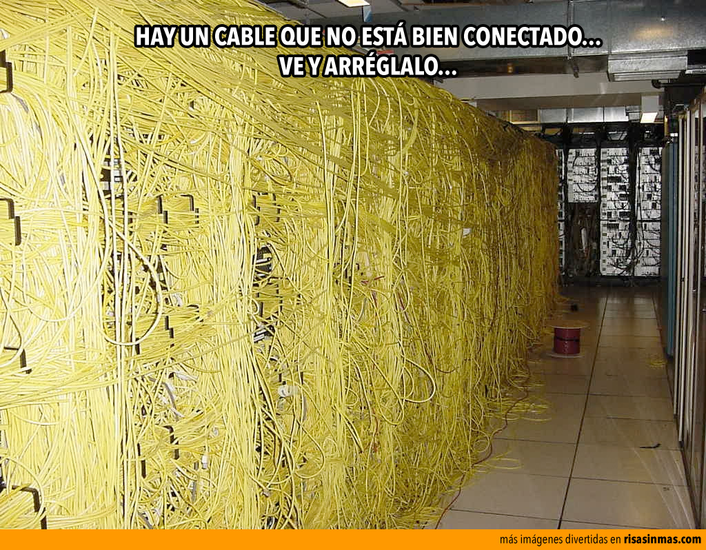 Hay un cable mal conectado