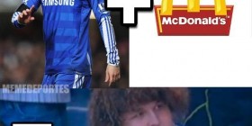 David Luiz + McDonalds