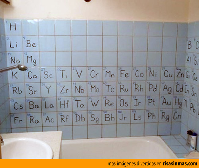 El baño de un químico