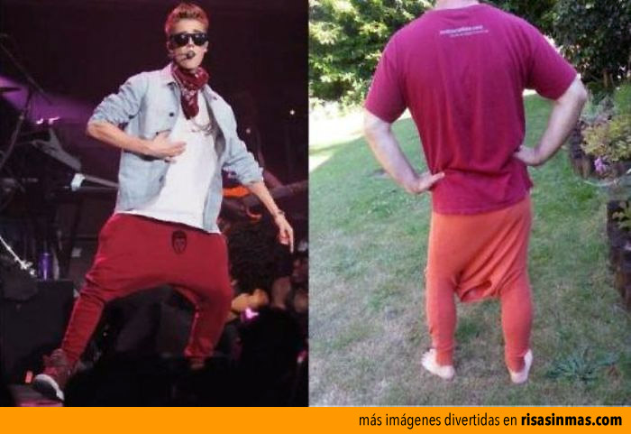 Cómo hacerse los pantalones de Justin Bieber