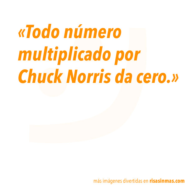 Número multiplicado por Chuck Norris
